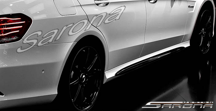 Custom Mercedes E Class  Sedan Side Skirts (2014 - 2016) - $650.00 (Part #MB-058-SS)
